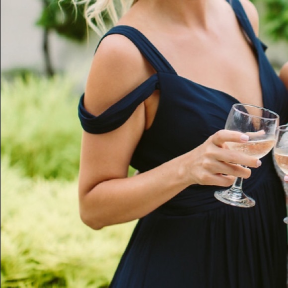 Lulus Ocean of Elegance Navy Blue Maxi Dress - Picture 4 of 8